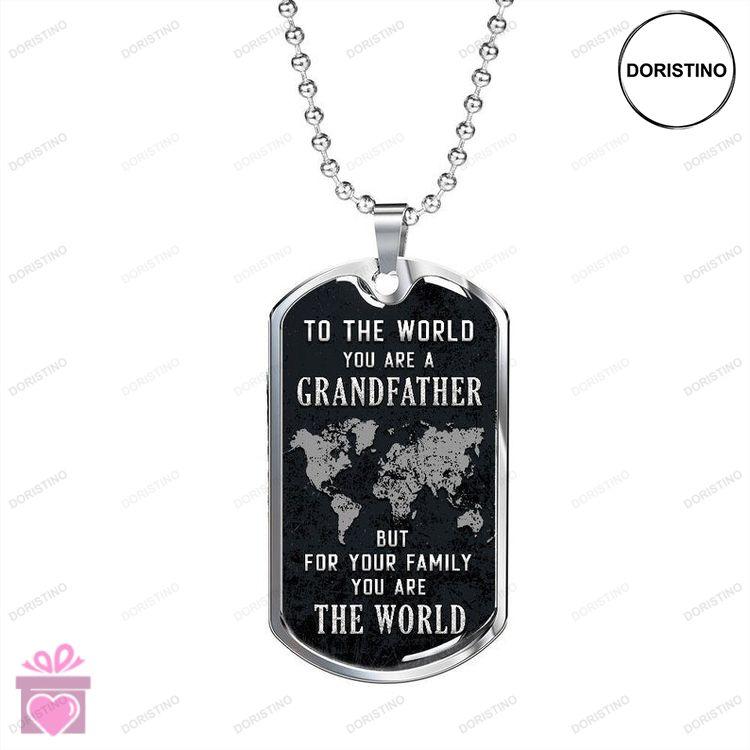 Dad Dog Tag Fathers Day Dog Tag Necklace  Gift  Grandfather  Dad  Father Fathers Day  Gift For Doristino Trending Necklace